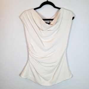 Proenza Schouler Womens Francesca Ruched Off Shoulder Blouse Top Size 4 Cream